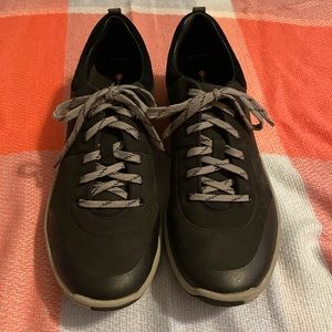 New-Clark’s waterproof walking shoe.